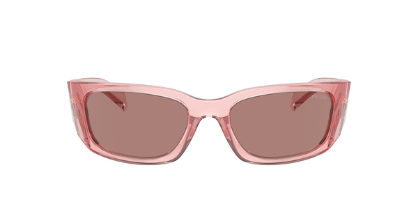 PRADA-A14S/S 19Q10D TRANSPARENT PEACH/LIGHT BROWN 60*18, Peach transparent, hi-res 1