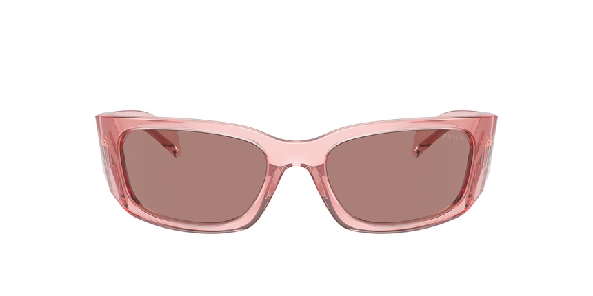 PRADA-A14S/S 19Q10D TRANSPARENT PEACH/LIGHT BROWN 60*18, Peach transparent, hi-res image number 1