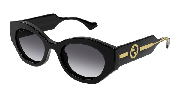 GUCCI-1553S/S 001 BLACK-CRYSTAL-GREY 52*21, , hi-res 0