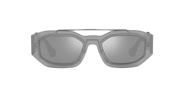 VERSACE-2235/S 10016G TRANSPARENTE GREY MIRROR 51*20, Gris transparent i platejat, hi-res 1