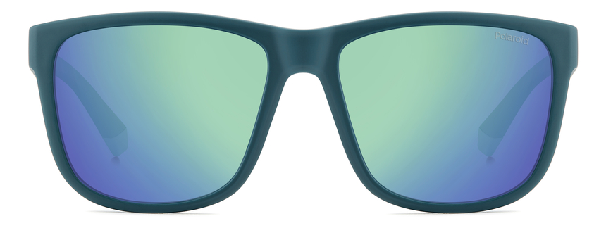 POLAROID-2155/S PYW*5Z MATTE TEAL(GREYGREEN MIRROR POLARIZED 57*17, Verd mat, hi-res image number 1
