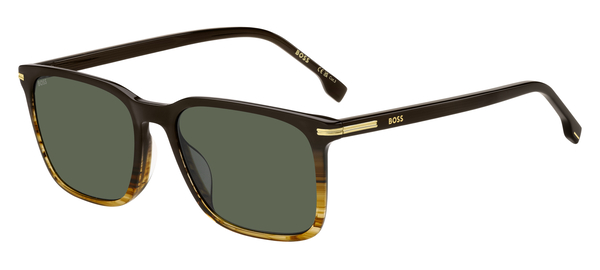BOSS-1749/G/S NNG*QT BROWN SHADED HORN(GREEN 55*18, Marró, hi-res 0