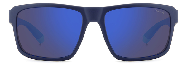 POLAROID-2158/S FLL*5X MATTE BLUE(BLUE MIRROR POLARIZED 58*17, Blau mat, hi-res 1