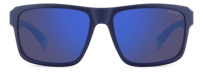 POLAROID-2158/S FLL*5X MATTE BLUE(BLUE MIRROR POLARIZED 58*17, Blau mat, hi-res image number 1