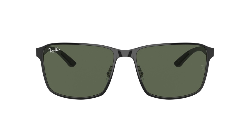 RB-3721 914471 BLACK ON SILVER(DARK GREEN 59*17, Negre | Plata, hi-res image number 1