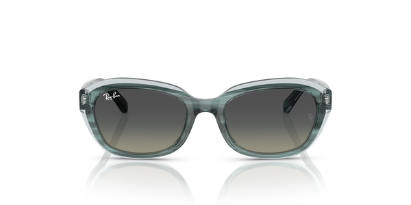 RJ-9081S 717511 STRIPED GREEN ON TRASP GREEN(GRADIENT GREY 48*17, Verd a ratlles | Verd transparent, hi-res 1