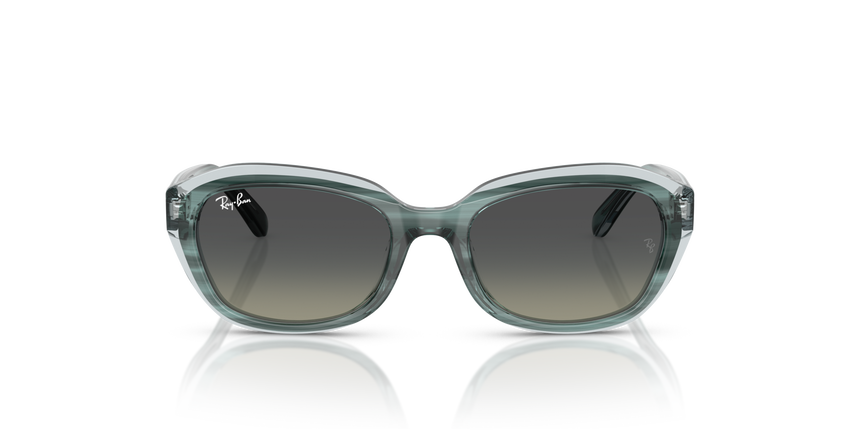 RJ-9081S 717511 STRIPED GREEN ON TRASP GREEN(GRADIENT GREY 48*17, Verd a ratlles | Verd transparent, hi-res image number 1
