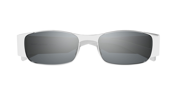 saint-laurent-sl738/s 001 silver-silver-silver 54*18
