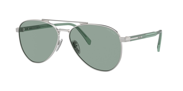 PRADA-A58S/S 1BC10G SILVER/PETROL GREEN 61*14, , hi-res 0