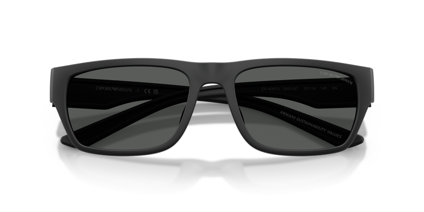 EMPORIO-4267U/S 500187 RUBBERIZED MATTE BLACK(DARK GREY 57*18, , hi-res image number 4