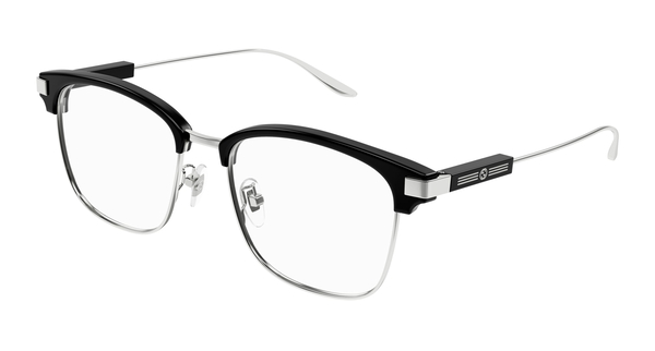 GUCCI-1439OK/S 001 BLACK-SILVER-TRANSPARENT 53*18, , hi-res 0