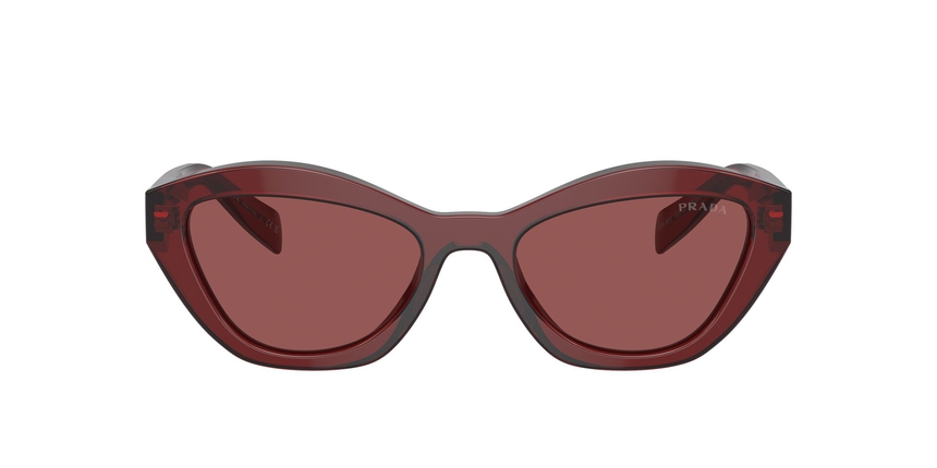 PRADA-A02S/S 18O80B RED TRANSPARENT(DARK VIOLET 52*19, Vermell transparent, hi-res image number 1