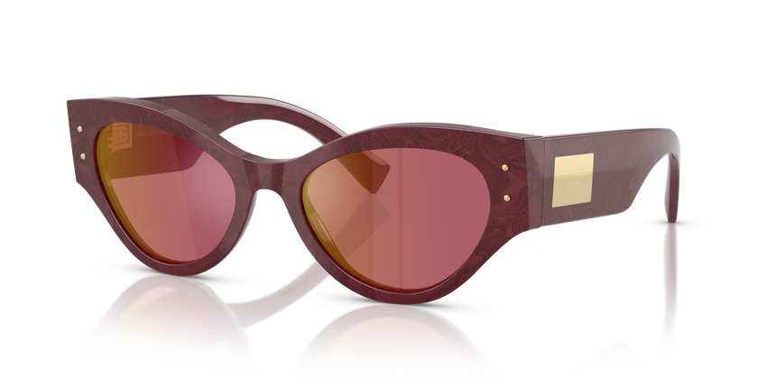GABBANA-4480/S 3442D0 BORDEAUX LACE(DARK VIOLET MIRROR RED 53*19, , hi-res image number 0