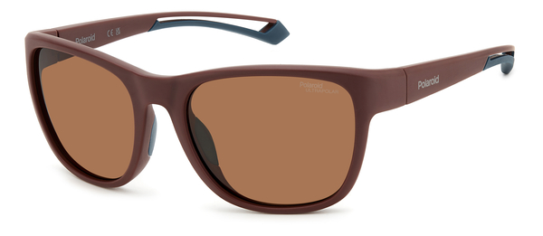 POLAROID-7051/S 7BL*47 MATTE BURGUNDY(BROWN POLAR HIGH CONTRAST 57*19, Granat mat, hi-res 0