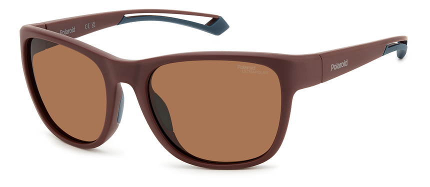 POLAROID-7051/S 7BL*47 MATTE BURGUNDY(BROWN POLAR HIGH CONTRAST 57*19, Granat mat, hi-res image number 0