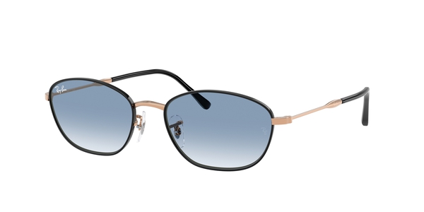 RB-3749 92723F BLACK ON ROSEGOLD(CLEAR GRADIENT BLUE 55*18, Negre | Or rosa, hi-res 0