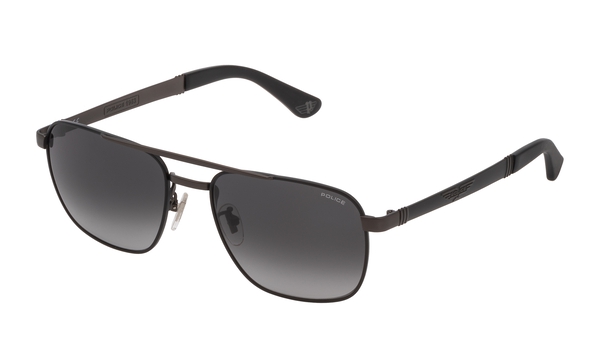 POLICE-890/S 08H5 MATT GUNMETAL(SMOKE GRADIENT 55*17, Negre, hi-res 0