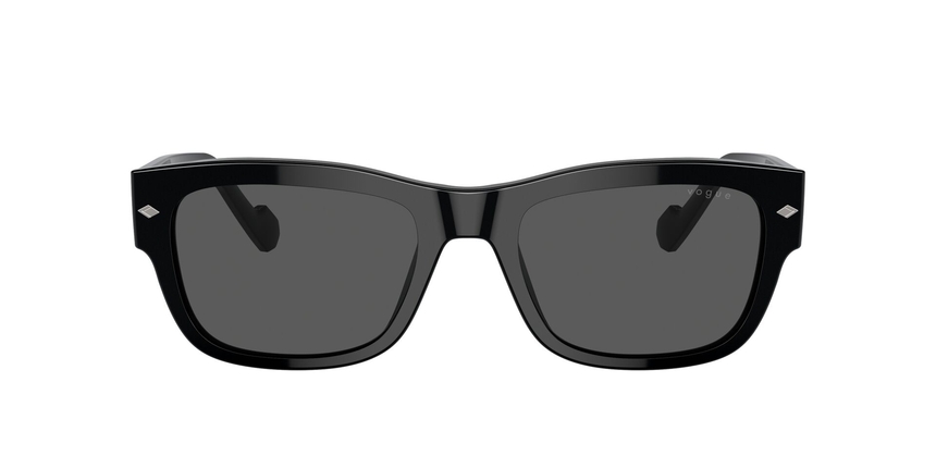 VOGUE-5530/S W44/87 BLACK(DARK GREY 55*20, Negre, hi-res image number 1