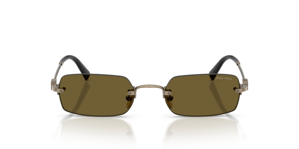 MIUMIU-B50S/S 26C09Z OLD GOLD(DARK BROWN 50*20, Plata, hi-res 2