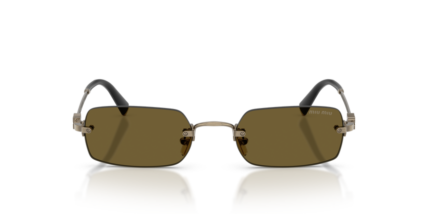 MIUMIU-B50S/S 26C09Z OLD GOLD(DARK BROWN 50*20, Plata, hi-res image number 2