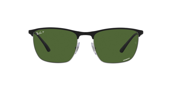 RB-3686 9144P1 BLACK ON SILVER(POLAR DARK GREEN 57*19, Negre, hi-res 1