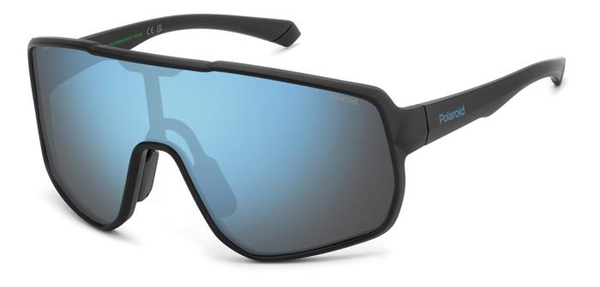 polaroid-7060/s/s 003*5x matteblack(bluemirrorpolarized 99*1