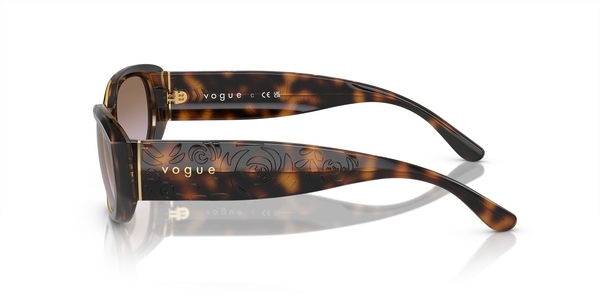 VOGUE-5525/S W65668 DARK HAVANA(VIOLET GRADIENT BROWN 52*19, Havana, hi-res 2