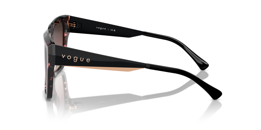VOGUE-5553/S 3148E2 RED TORTOISE(BROWN GRAD PURPLE GRAD BLACK 54*19, Vermell havana, hi-res image number 2