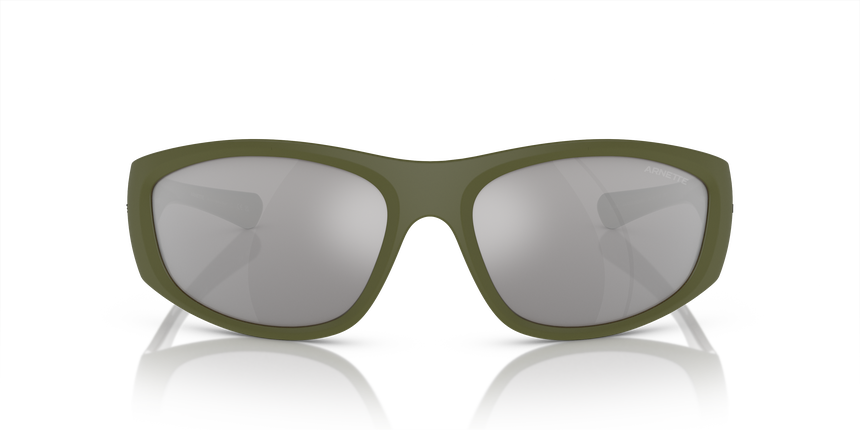 ARNETTE-4331 29246G MATT MILITARY/ALUMINA LT GREEN(LIGHT GREY MIRROR SILVER 80 64*18, Negre, hi-res image number 1