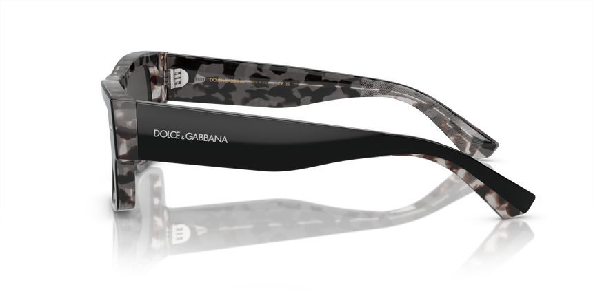 GABBANA-4451/S 340387 BLACK ON GREY HAVANA(DARK GREY 55*15, Negre | Gris Havana, hi-res image number 2