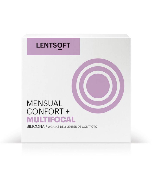 lentsoft mensual confort+ silicona multifocal 6 unitats