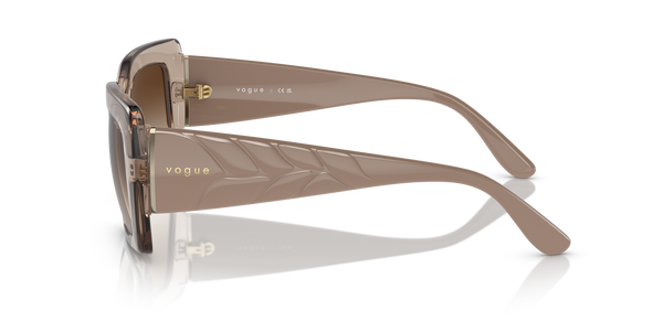 VOGUE-5481/S 299013 TRANSPARENT CARAMEL(GRADIENT BROWN 52*21, Caramel transparent, hi-res 2