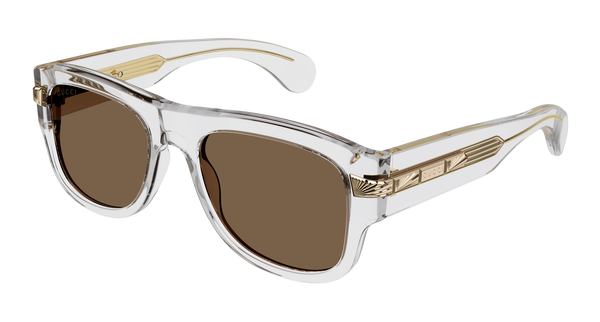 GUCCI-GG1517S/S 004 CRYSTAL (BROWN) 54*19, Transparent, hi-res 0