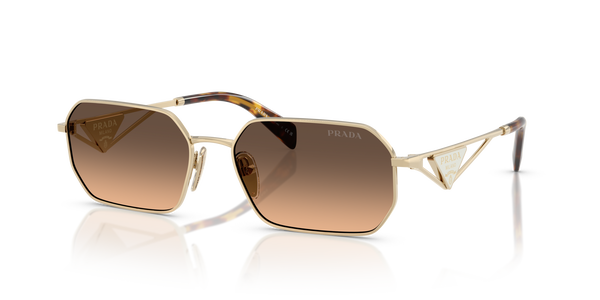 PRADA-A51S/S ZVN50C PALE GOLD(BROWN GRADIENT GREY 58*17, Or pàlid, hi-res 0
