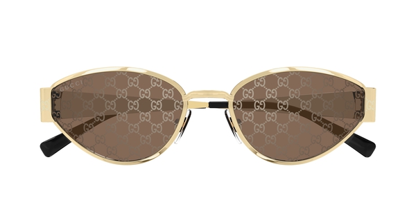 gucci-1853s/s 003 gold-gold (brown 55*19