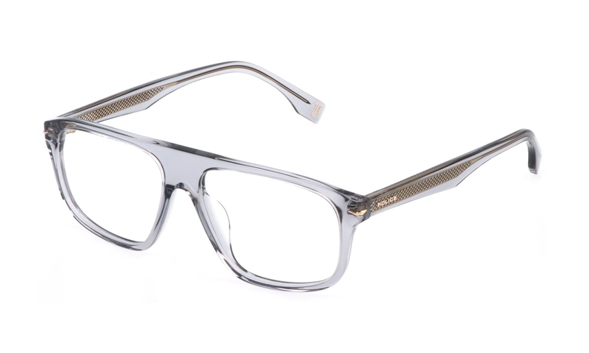 POLICE-65/G 04G0 GRIGIO TRASPARENTE 55*15, Gris transparent, hi-res image number 0
