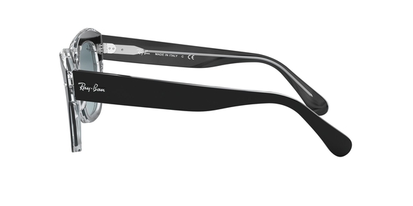 RB-2186 12943M BLACK ON TRASPARENT(BLUE GRADIENT GREY 52*20, Negre | Transparent, hi-res 2