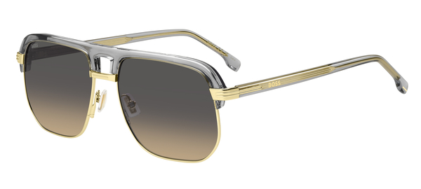 BOSS-1752/S FT3*PR GREY GOLD(GREY BROWN DOUBLESHADE 59*17, Gris | Daurat, hi-res 0
