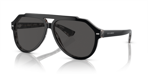 GABBANA-4452/S 340387 BLACK ON GREY HAVANA(DARK GREY 60*13, Negre | Gris Havana, hi-res 0
