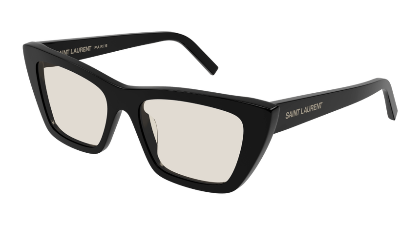 SAINT-LAURENT-SL276/S 038 BLACK-BLACK-YELLOW 53*16, Negre, hi-res image number 0
