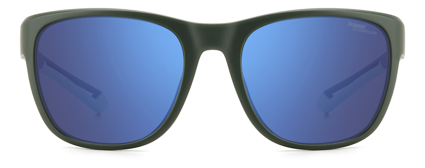 POLAROID-7051/S DLD*QG MATTE GREEN(BLUE MIRROR POLARIZED HIGH CONTRAST 57*19, Verd, hi-res image number 1