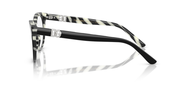 GABBANA-3399/G 3372 BLACK ON ZEBRA 52*20, , hi-res 2
