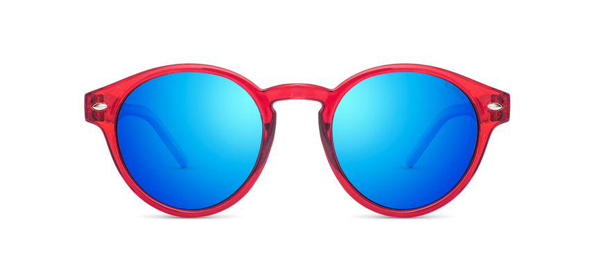 KYPERS-MANHATTAN/S MAH006 RED CRYSTAL BLUE REVO 49*22, Vermell transparent, hi-res image number 1