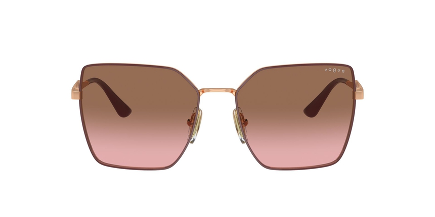 VOGUE-4284/S 518214 TOP BORDEAUX/ROSE GOLD(PINK GRADIENT BROWN 56*17, Vermell | Or rosa, hi-res image number 1