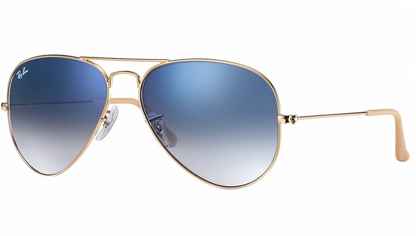 RB-3025 001/3F*2N ORO/AZUL 55*14, Daurat, hi-res 0