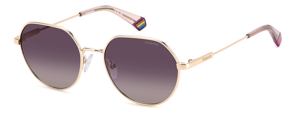 POLAROID-6236/S/X/S S9E*JR GOLD VIOLET(BURGUNDY SHADED POLARIZED 54*18, Blavós | Rosa, hi-res 0