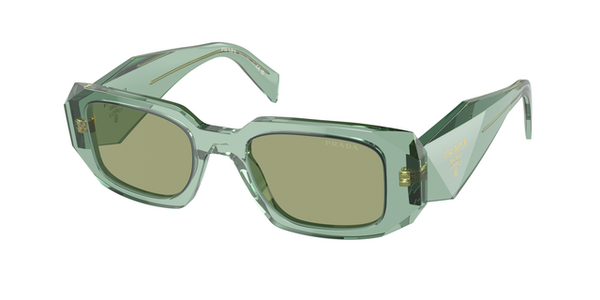 PRADA-17WS/S 11R10E TRANSPARENT SAGE/GREEN MIRROR INTERNAL SILVER 49*20, Verd transparent, hi-res 0