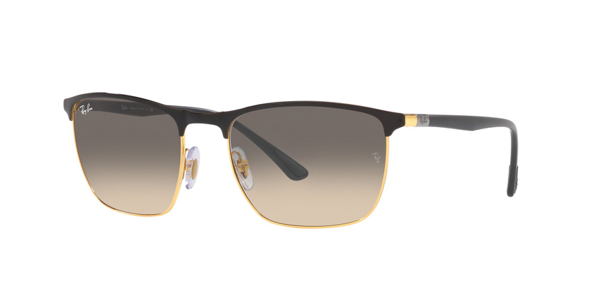 RB-3686 187/32 BLACK ON ARISTA(CLEAR GRADIENT GREY 57*19, Negre, hi-res image number 0