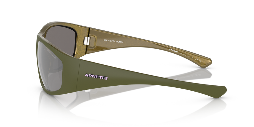 ARNETTE-4331 29246G MATT MILITARY/ALUMINA LT GREEN(LIGHT GREY MIRROR SILVER 80 64*18, Negre, hi-res image number 2