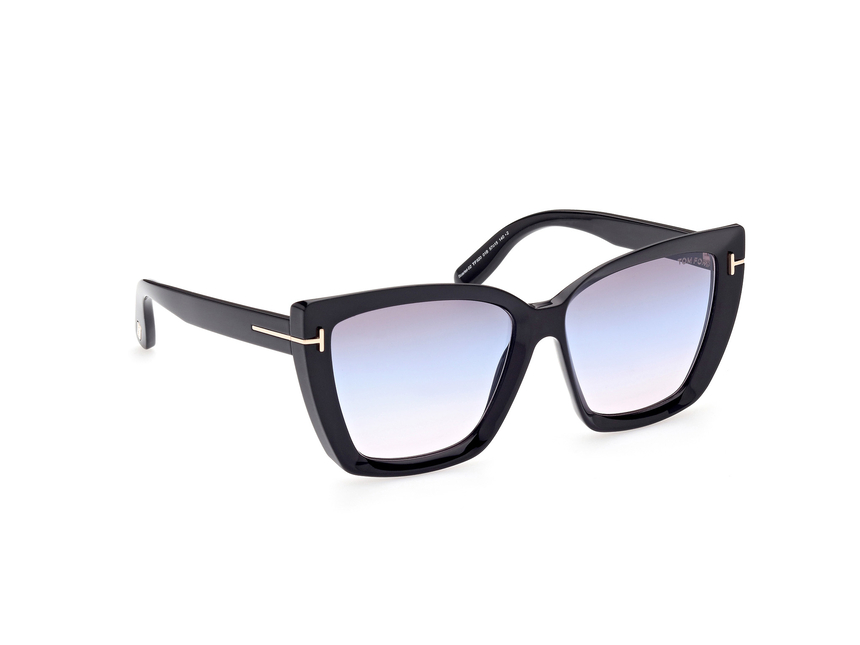 TOMFORD-0920/S 01B shiny black  (gradient smoke 57*15, Negre, hi-res image number 5